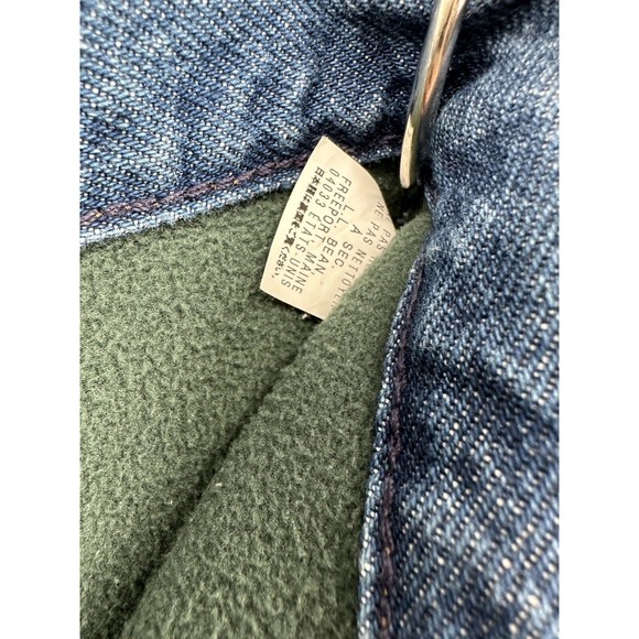 LL Bean Flannel Lined Heavy Natural Fit Jeans (Men's 37x36) Blue Great condition - Picture 6 of 10